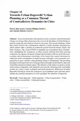 Towards Urban Degrowth? Urban Planning as a Common Thread of Contradictory Dynamics in Cities 