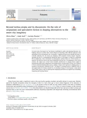Beyond techno-utopia and its discontents: On the role of utopianism and speculative fiction in shaping alternatives to the smart city imaginary