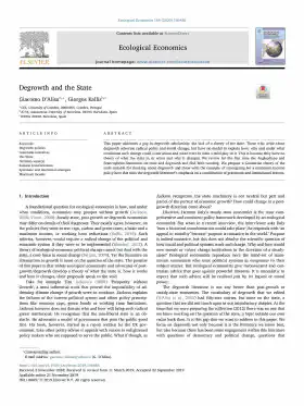 Degrowth and the State