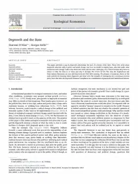 Degrowth and the State