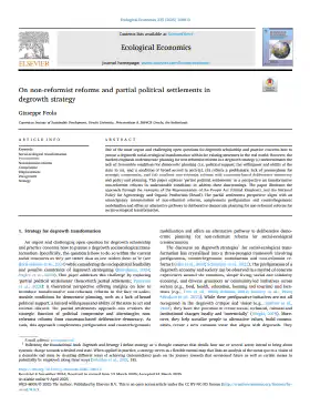 On non-reformist reforms and partial political settlements in degrowth strategy