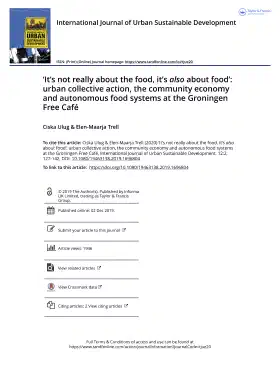 ‘It’s not really about the food, it’s also about food’: urban collective action, the community economy and autonomous food systems at the Groningen Free Café
