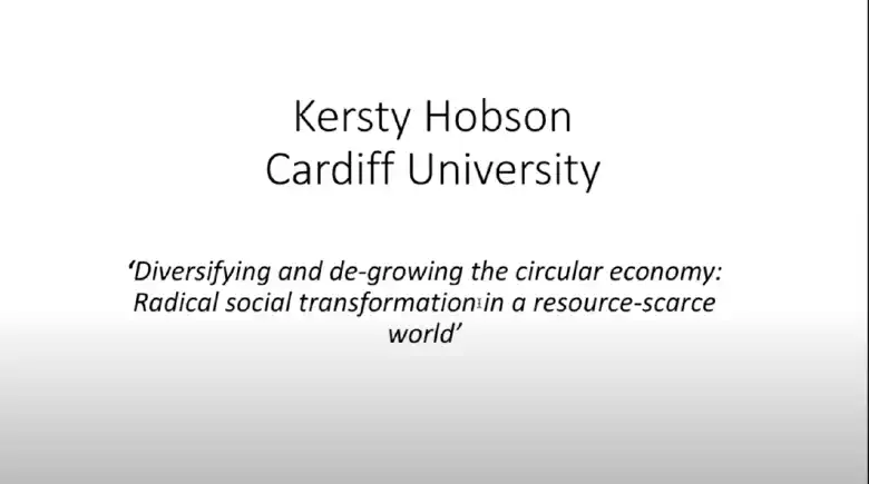 Diversifying and de-growing the circular economy: Radical social transformation in a resource-scarce world