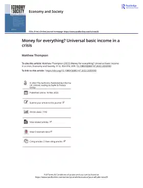 Money for everything? Universal basic income in a crisis