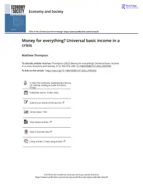 Money for everything? Universal basic income in a crisis