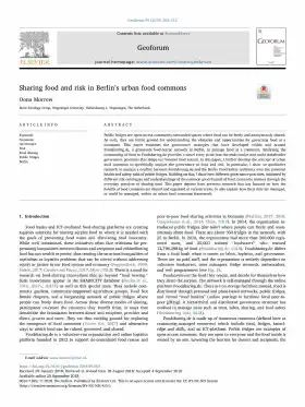 Sharing food and risk in Berlin’s urban food commons