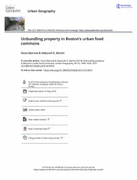 Unbundling property in Boston’s urban food commons