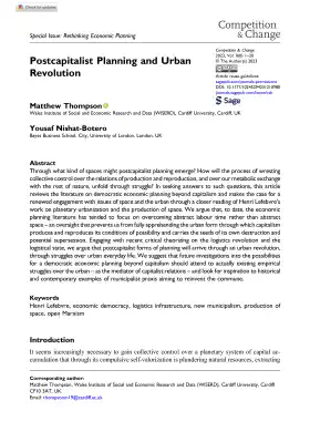 Postcapitalist Planning and Urban Revolution