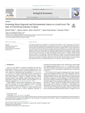 Promoting Waste Degrowth and Environmental Justice at a Local Level: The Case of Unit-Pricing Schemes in Spain