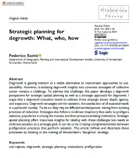 Strategic planning for degrowth: what, who, how