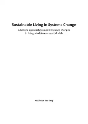 Sustainable Living in Systems Change: A holistic approach to model lifestyle changes in Integrated Assessment Models
