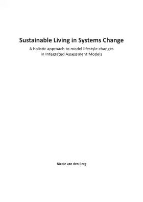 Sustainable Living in Systems Change: A holistic approach to model lifestyle changes in Integrated Assessment Models