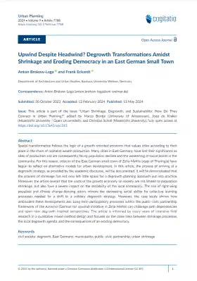 "Upwind Despite Headwind? Degrowth Transformations Amidst Shrinkage and Eroding Democracy in an East German Small Town"