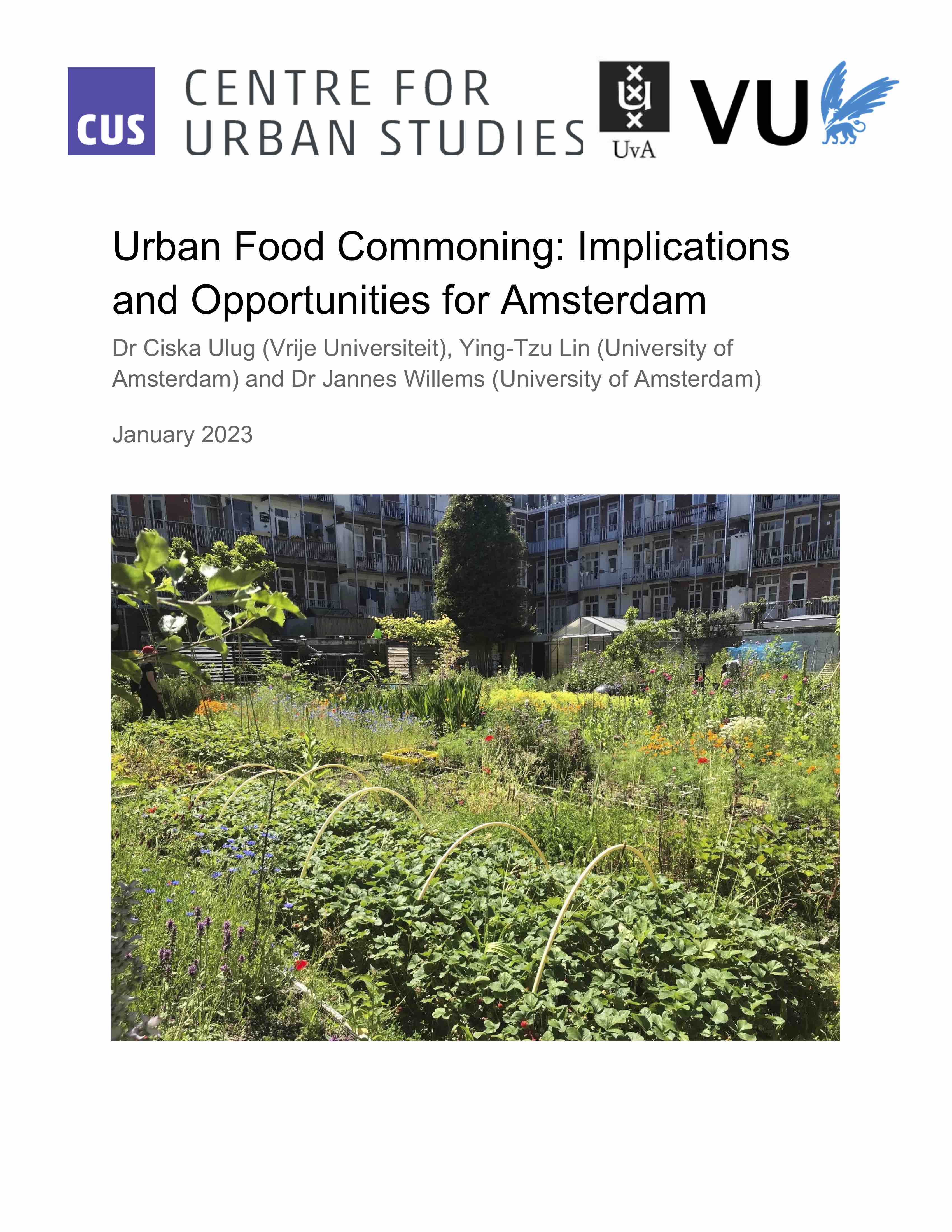 Urban Food Commoning: Implications and Opportunities for Amsterdam