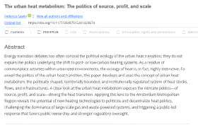 The urban heat metabolism: The politics of source, profit, and scale