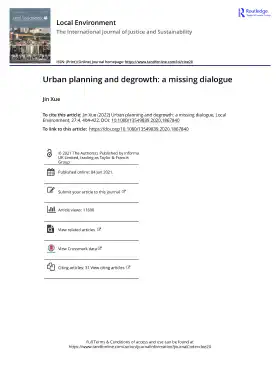 Urban planning and degrowth: a missing dialogue