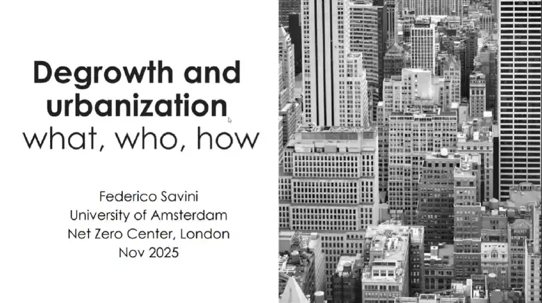A brief intro to urban degrowth for London