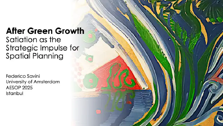 After Green Growth: Satiation as a strategic impulse for spatial planning